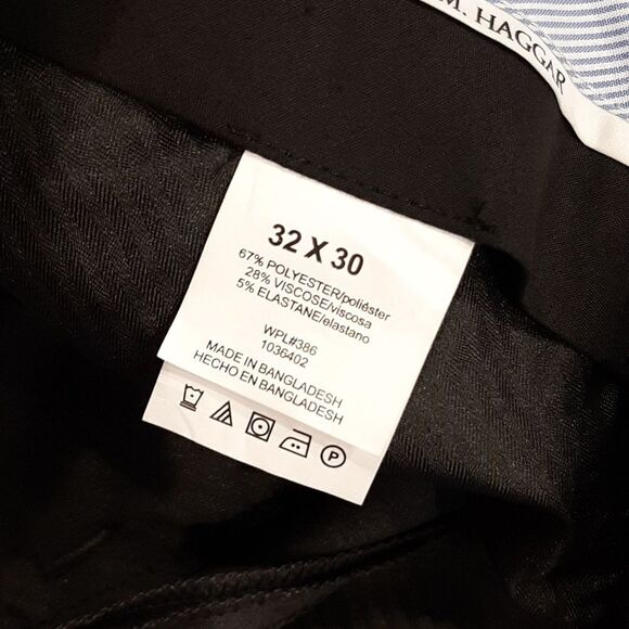 Haggar Straight Fit Charcoal Dress Pants NWT - Picture 9 of 11